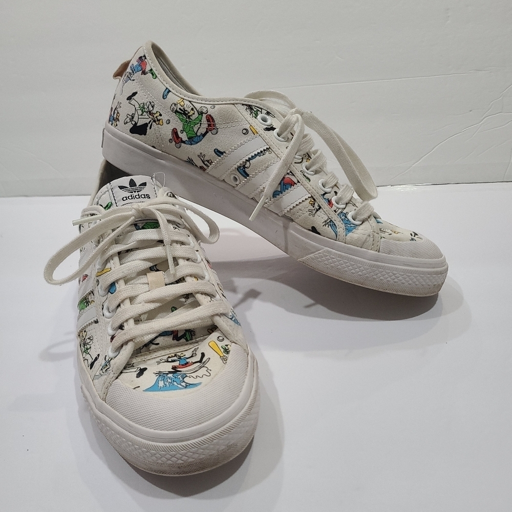 Adidas Disney Cartoon Print Sneakers Size 10,5 men's